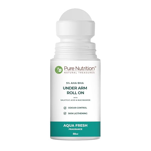 Pure Nutrition 5 % AHA BHA Underarm Roll On with Aqu Pure Nutrition 5 % AHA BHA Underarm Roll On with Aqu