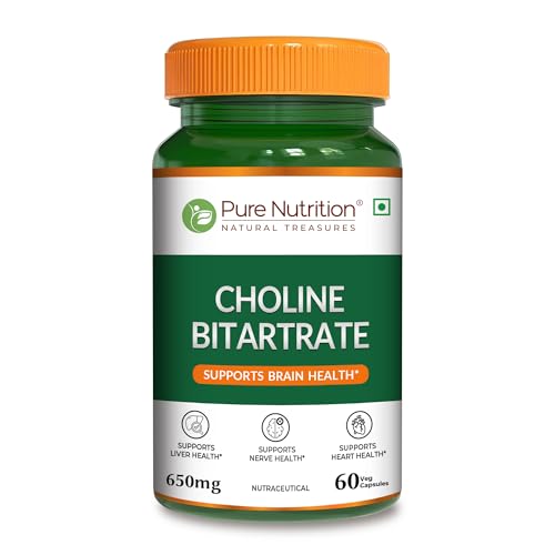 Pure Nutrition Choline Bitartrate 650Mg-60 Veg Capsu