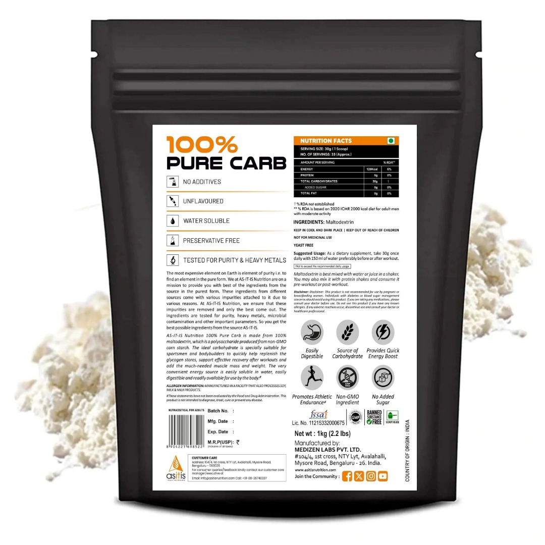 Asitis Nutrition 100% Pure Carb For Weight Gain