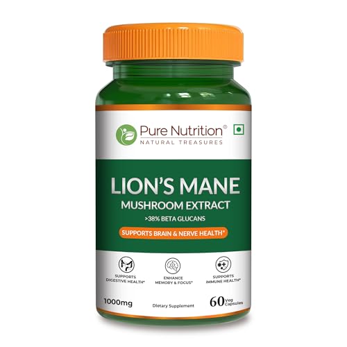 Pure Nutrition Lion's Mane Mushroom Extract Veg Caps