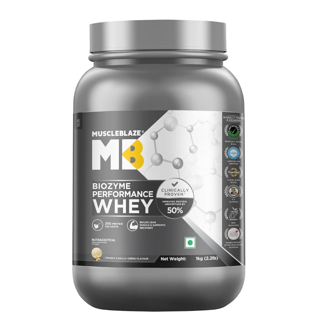 Muscleblaze Biozyme Performance Whey Protein PR (French Vanilla)