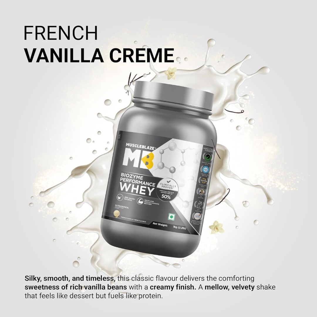 Muscleblaze Biozyme Performance Whey Protein PR (French Vanilla)