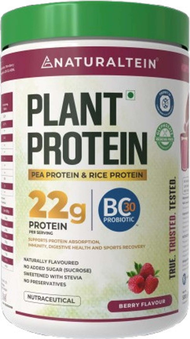 Naturaltein 100% Natural Plant Protein - Berry