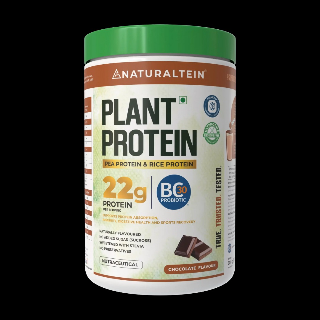 Naturaltein 100% Natural Plant Protein - Chocolate