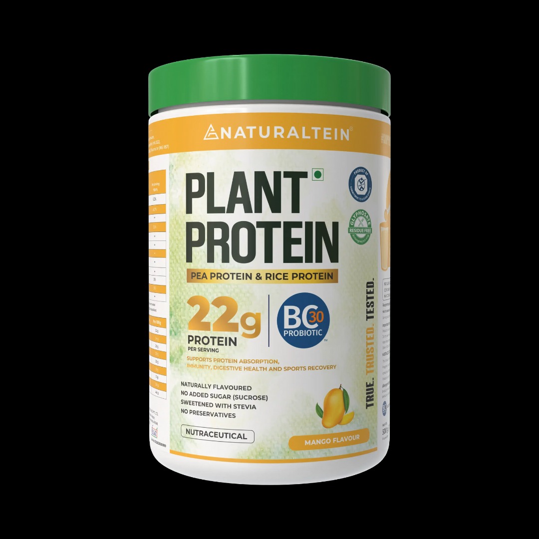 Naturaltein 100% Natural Plant Protein - Mango