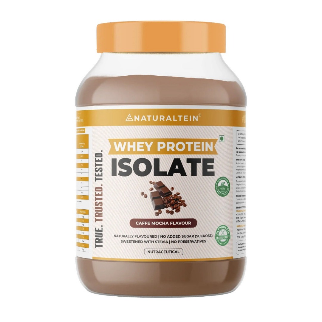 Naturaltein 100% Natural Whey Protein Isolate - Caffe Mocha