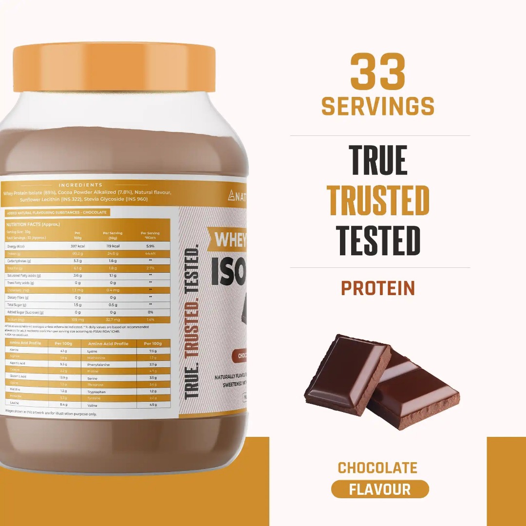 Naturaltein 100% Natural Whey Protein Isolate - Caffe Mocha