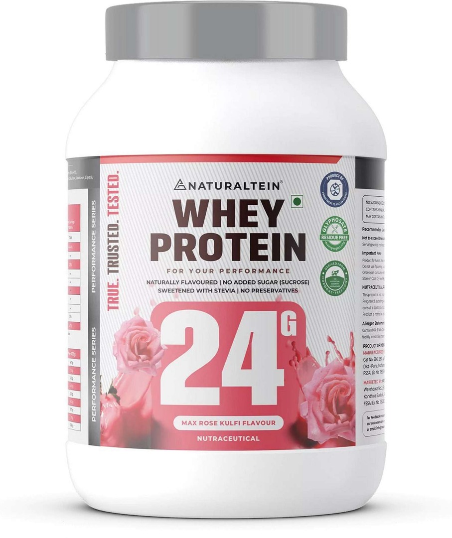 Naturaltein 100% Natural Whey Protein Max - Max Rose Kulfi