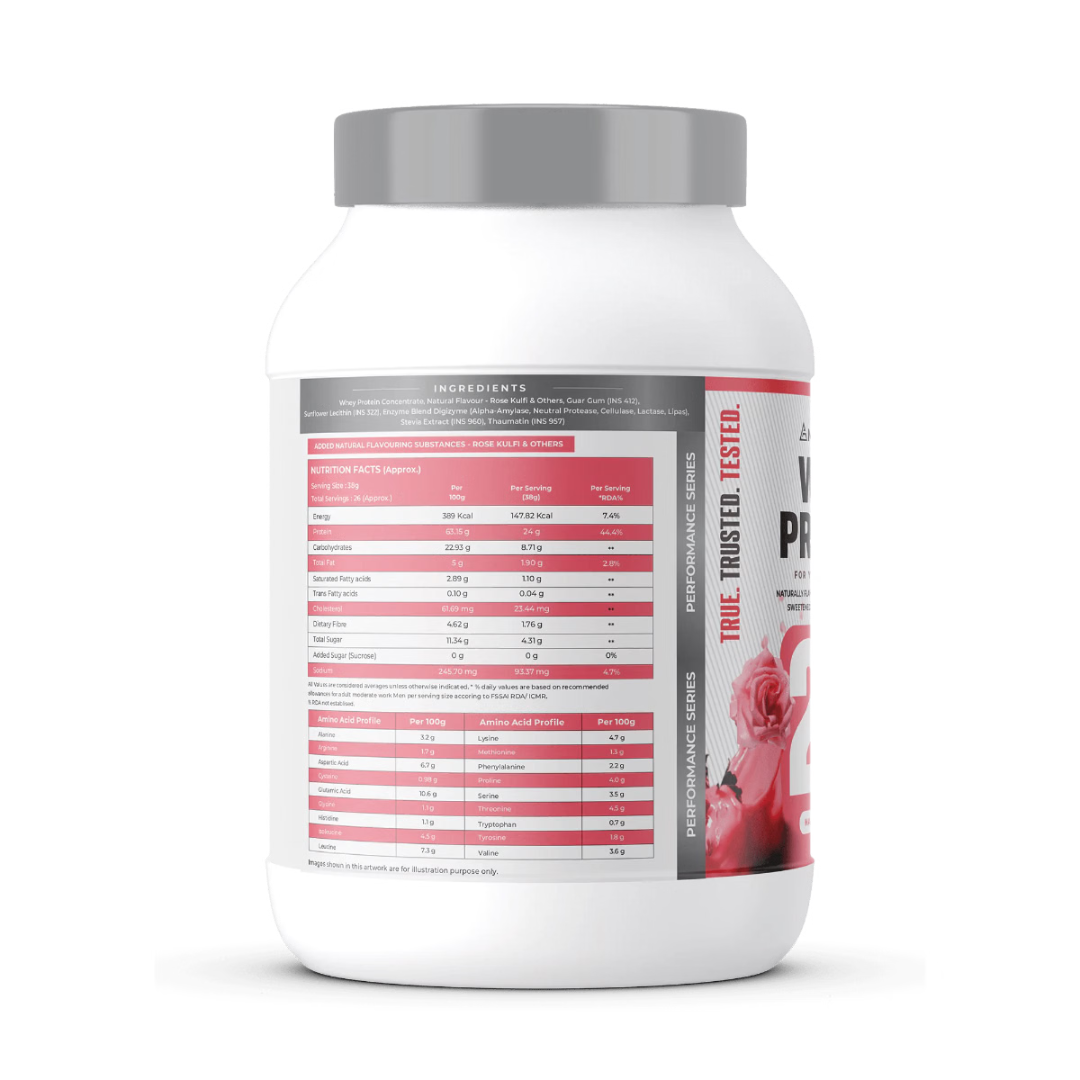 Naturaltein 100% Natural Whey Protein Max - Max Rose Kulfi