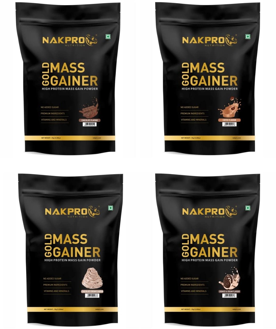 Nakpro Gold Mass Gainer | High Protein Mass Gainer - Cookies & Cream