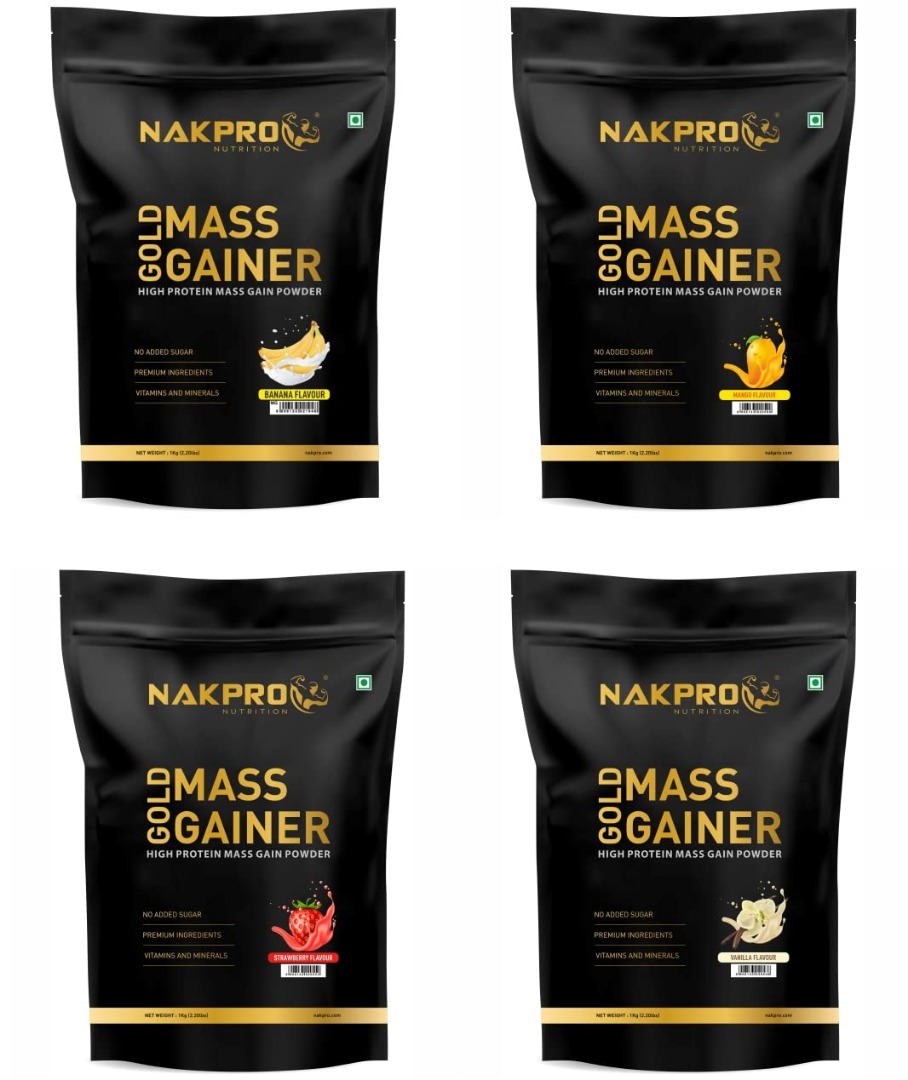 Nakpro Gold Mass Gainer | High Protein Mass Gainer - Cookies & Cream
