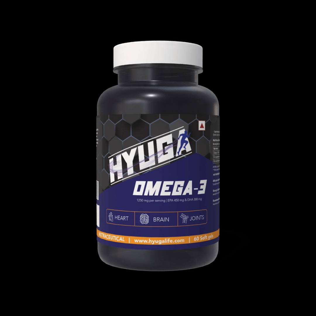 Hyuga Omega 3 - Triple Strength, Ultra-Pure Fish Oil