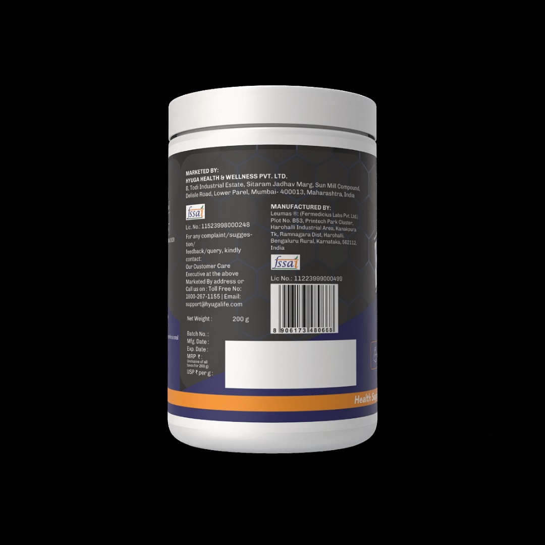 Hyuga Magnesium Bisglycinate Chelated Powder - 200g - 66 Servings