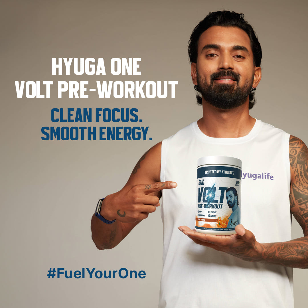 Hyuga One VOLT Pre-Workout Powder ,Tangy Orange 480g, 60 Servings