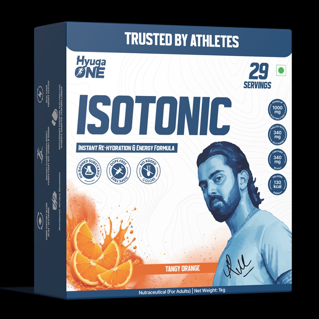 Hyuga One Isotonic Powder ,Tangy Orange 1kg, 29 Serv
