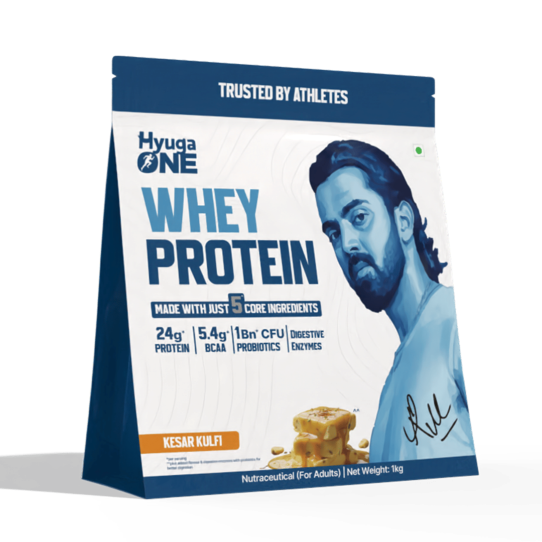 Hyuga One Whey Protein Powder ,Kesar Kulfi,1kg