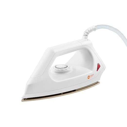 Orient Electric Fabrismooth 1000W Dry iron Non-stick Weilburger coating Silver Layered Thermostat