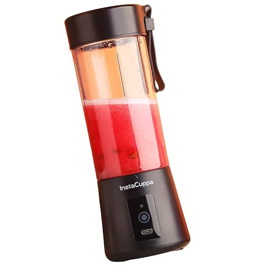 Instacuppa 150W 400ml Portable Blender For Smoothie, Milk Shakes, Crushing Ice & Juices