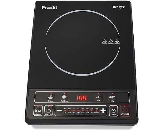 Preethi Ceramic Glass Trendy Plus 116 1600W Induction Cooktop