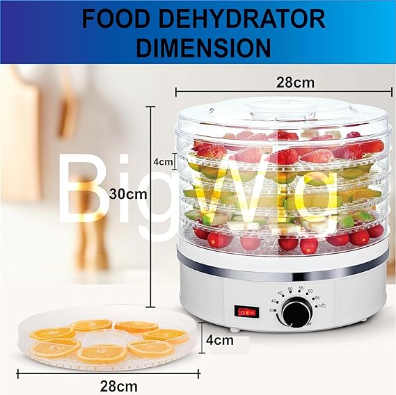 BigWig Multifunctional 5-Tray Food Dehydrator Ideal