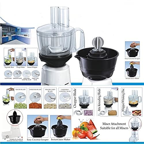 Maggi Rio HL1643/1645/1618/1629/1616 4G Food Processor and Coconut Scrapper Attachment for only Philips Mixers