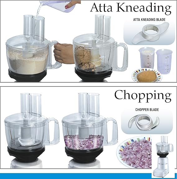 Maggi Rio Steel 2 In 1 Atta Kneader Cum Vegetable Chopper Attachment for Mixer