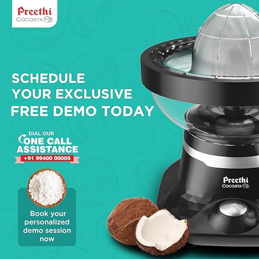 Preethi Cocosta Kp001 Coconut Scraper & Citrus Juicer