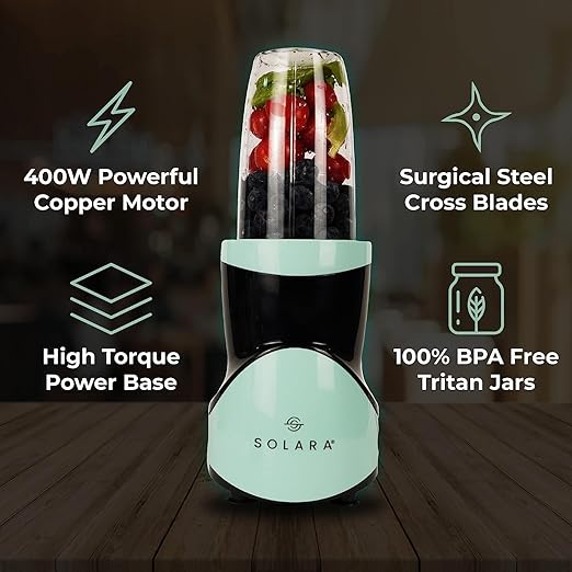 SOLARA Blendeasy Nutri Blender with 2 Jars