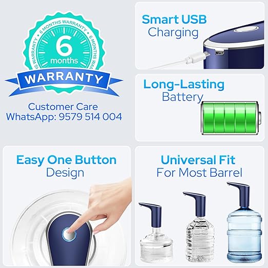 Costar Automatic USB Rechargeable Electric Mini Water Dispenser Pump