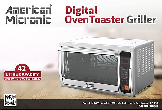 American Micronic Instruments 42 L 2000W Digital Oven Toaster Griller