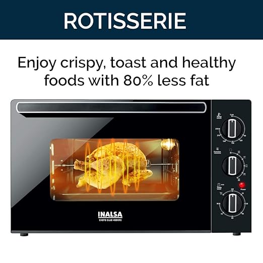 Inalsa Euro Chef 45L 1500W Cake Baking Oven Toaster Grill