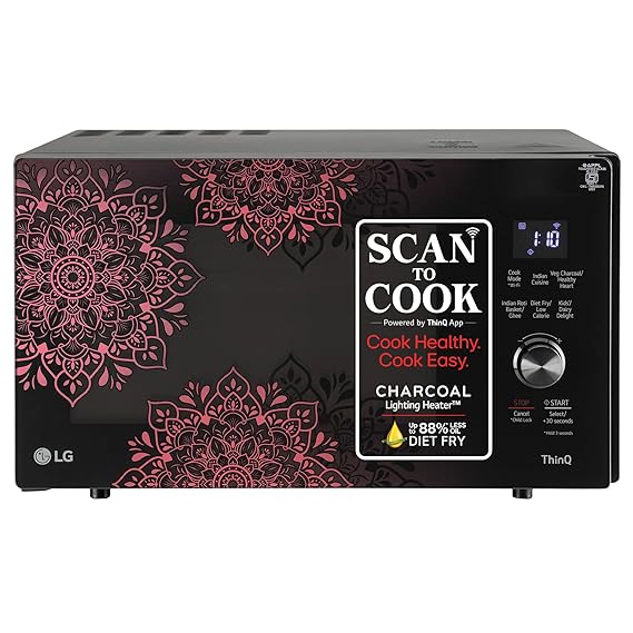 Lg 28 L 900W Scan To Cook Wi-Fi Enabled Charcoal Convection Healthy Microwave Oven