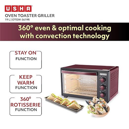 Usha 19 L 1800W Oven Toaster Grill