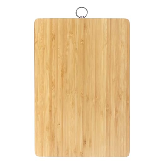 Kuber Industries Cutting Board|Wooden Slicing & Kitchen Chopping Board with Steel Hook