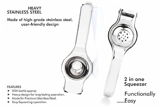 Signoraware Lemon Squeezer with Bottle Opener Food Grade Stainless Steel