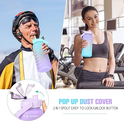 US1984 Sports Gallon Motivational Water Bottles