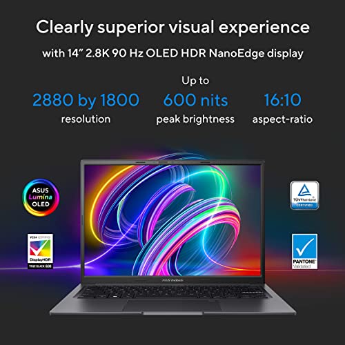 ASUS Vivobook 14X OLED, Intel Core i5-13500H 13th Gen Gaming Laptop (16 GB RAM/512 SSD/4GB GeForce RTX 3050/Win11/1.45 kg)