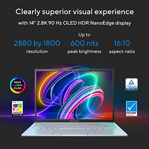 ASUS Vivobook 14X OLED, Intel Core i5-13500H 13th Gen Gaming Laptop (16 GB RAM/512 SSD/4GB GeForce RTX 3050/Win11/Backlit/1.45 kg)