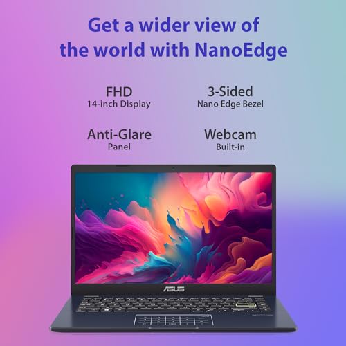 ASUS Vivobook Go 14 Intel Celeron N4500, Thin and Light Laptop (8GB RAM/256GB SSD/Integrated Graphics/Windows 11 Home/1.3 Kg)