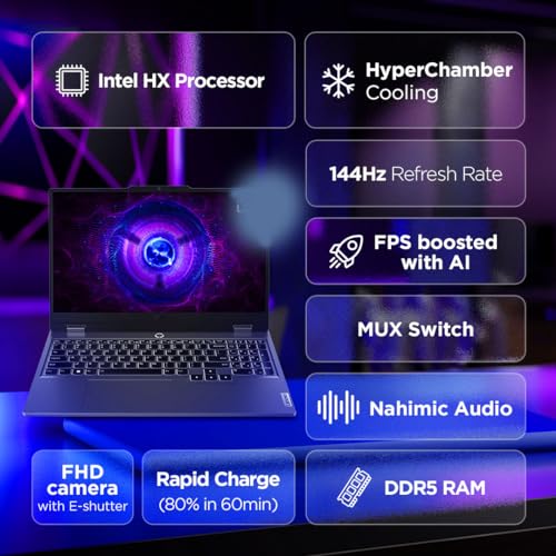 Lenovo LOQ 2024 13th Gen Intel Core i7-13650HX 144Hz 300Nits FHD Gaming Laptop (24GB/512GB SSD/Win 11/NVIDIA RTX 4060 8GB/MSO 21)