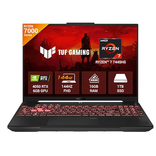 ASUS TUF A16 (2025), AMD Ryzen 7 7445HS, Gaming Lapt