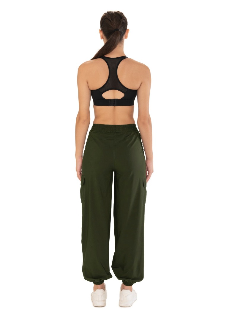 STRCH Nylon Women Strideflex Joggers - Dark Moss Green