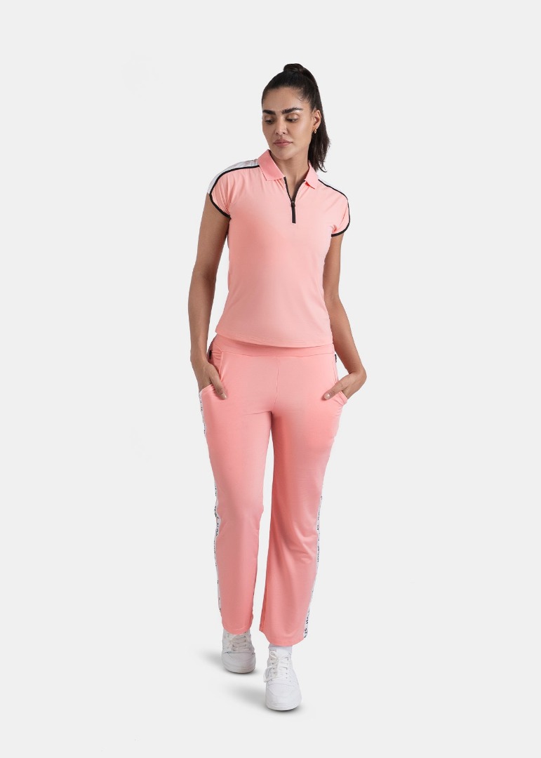 STRCH Women Polo T-Shirt - Peach