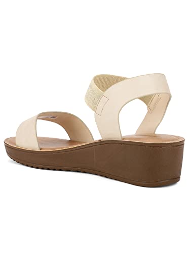 Bata Womens Quinon Sandal, Beige