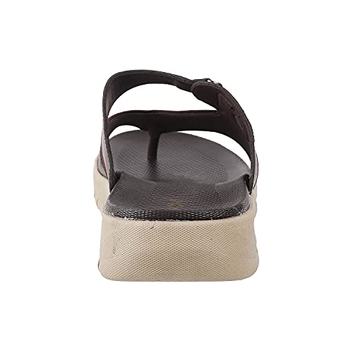 Mochi Mens Strappy Faux Leather Comfort Stylish Sandals, Black