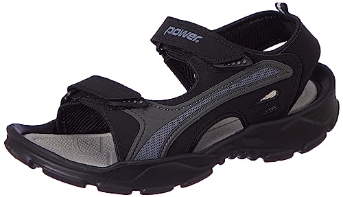 Power Mens Stricker Sandal, Black Power Mens Stricker Sandal, Black
