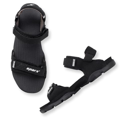 SPARX Mens Ss 119 Sport Sandal, Black & Grey