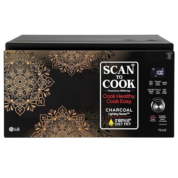 LG 32L 2400W Scan to Cook Wi-Fi Enabled Charcoal Con LG 32L 2400W Scan to Cook Wi-Fi Enabled Charcoal Con