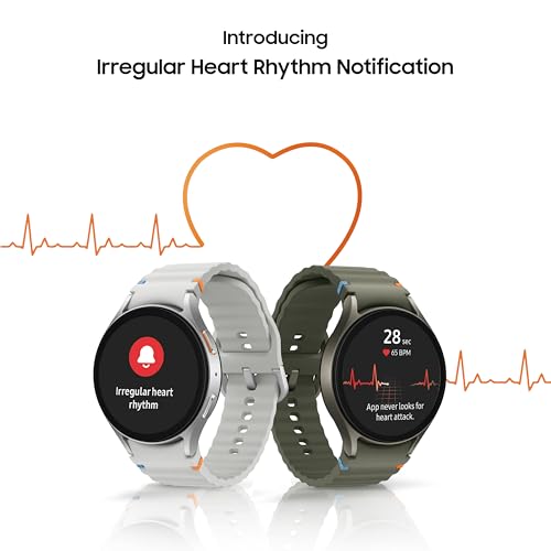 Samsung Galaxy Watch 7 (40mm, Cream, BT) with 3nm Processor & Dual GPS