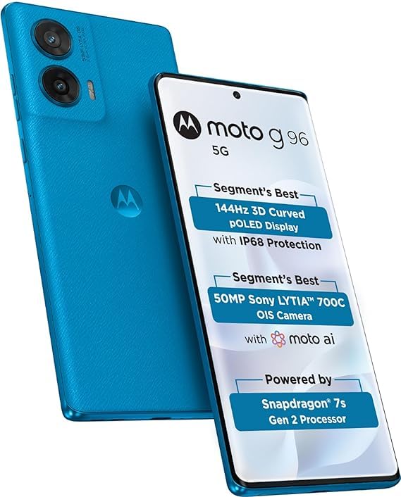 MOTOROLA G96 5G (Pantone Ashleigh Blue, 128 GB)(8 GB